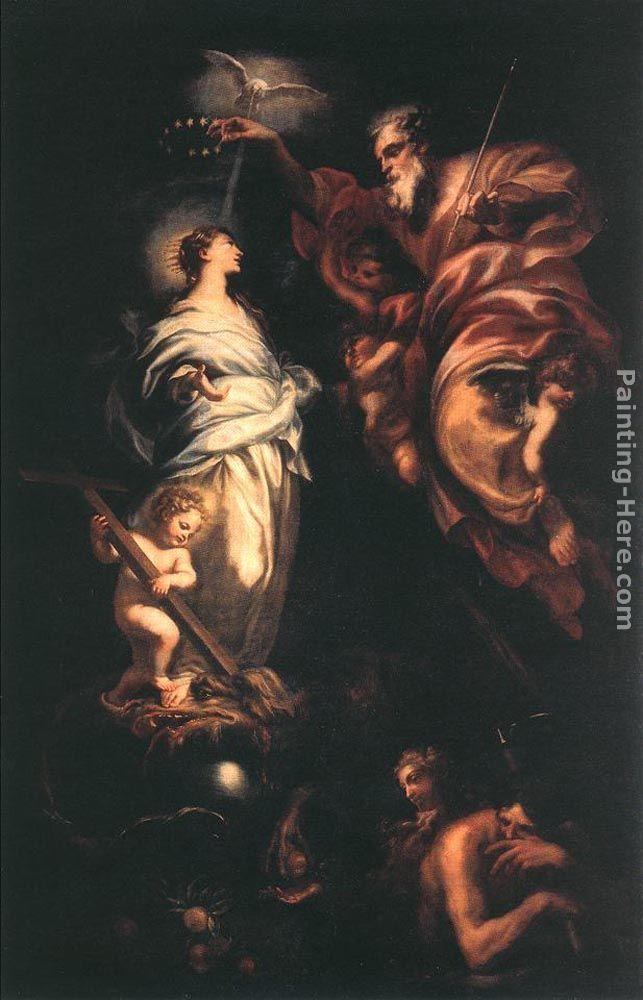 Domenico Piola Janus and Hercule with Peace
